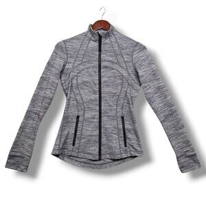Lululemon Define Jacket Womens‎ 6 Luon Space Dye Grey Deep Coal